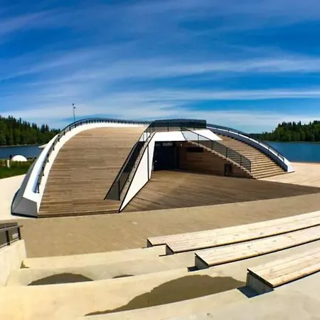 Apartman Bed&boat Two-story Boathouse On Lake+boat Alūksne